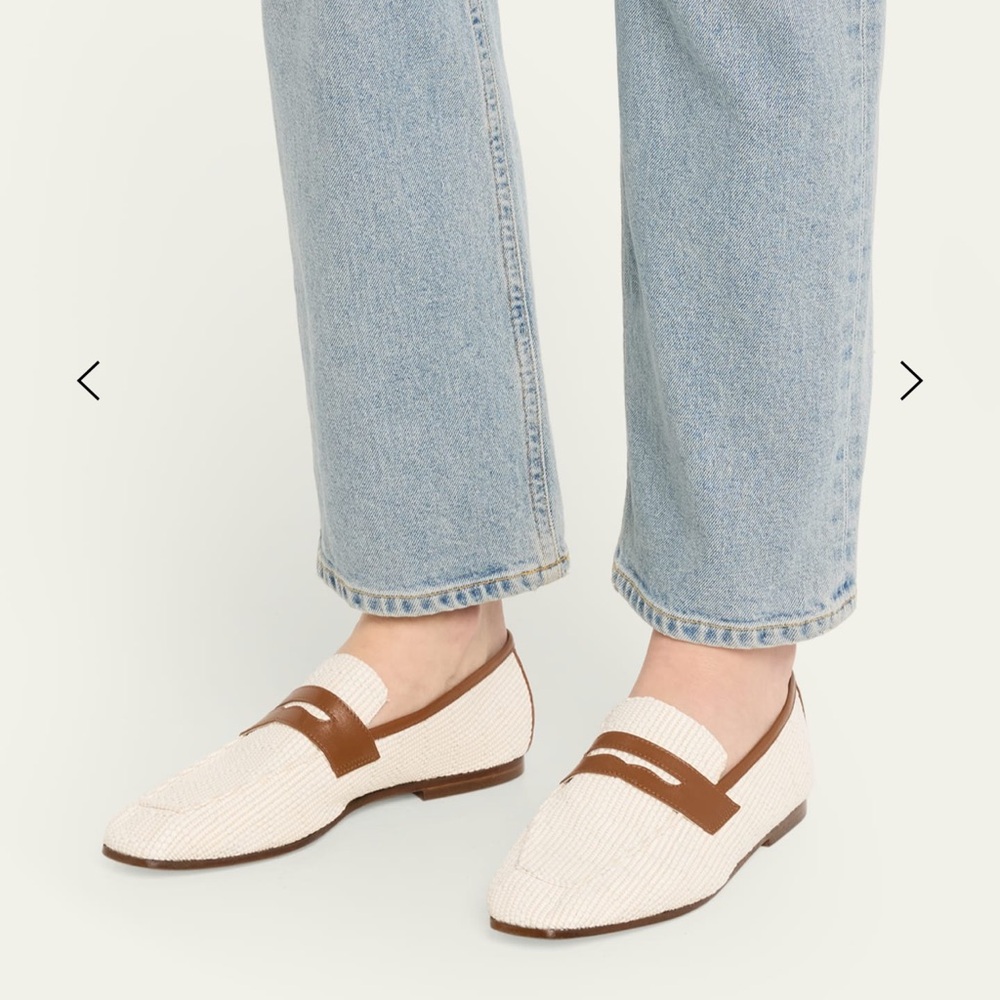 Chic Cream and Brown Loafers